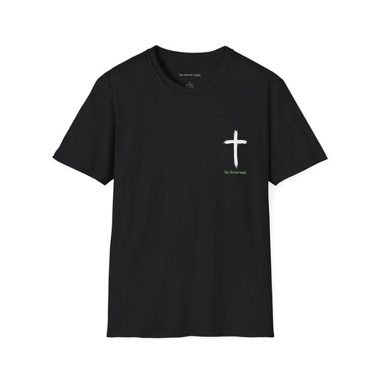 Blessed John 3:16 T-shirt Black and Green